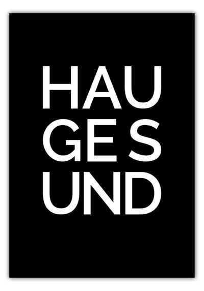 NORDIC WORDS Poster Stadt HAUGESUND