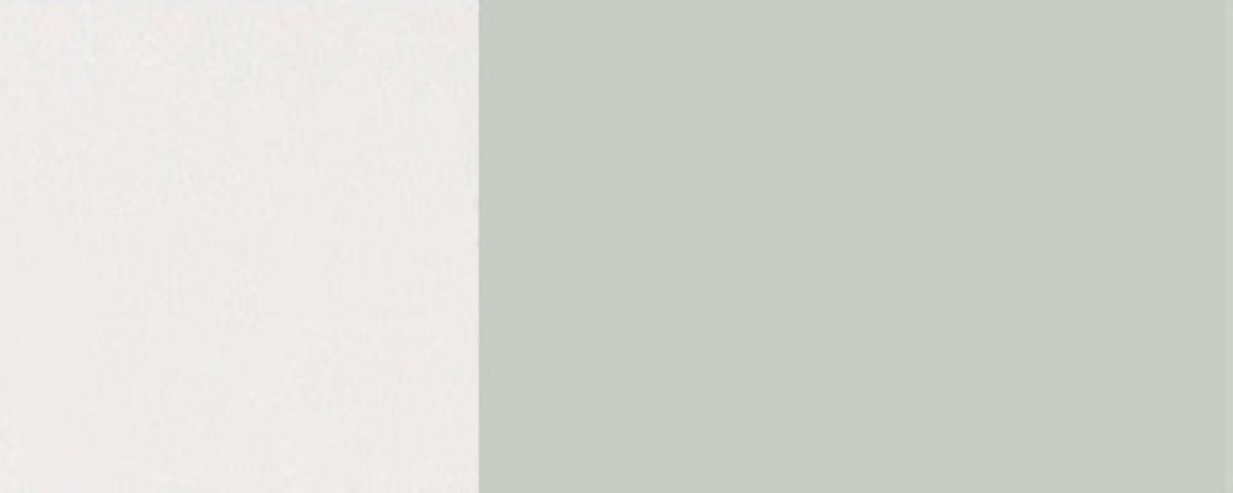 Soft-Close-Funktion Unterschrank Front- 90cm grifflos Korpusfarbe 2-türig RAL papyrusweiß Florence wählbar & (Florence) Hochglanz 9018 Feldmann-Wohnen