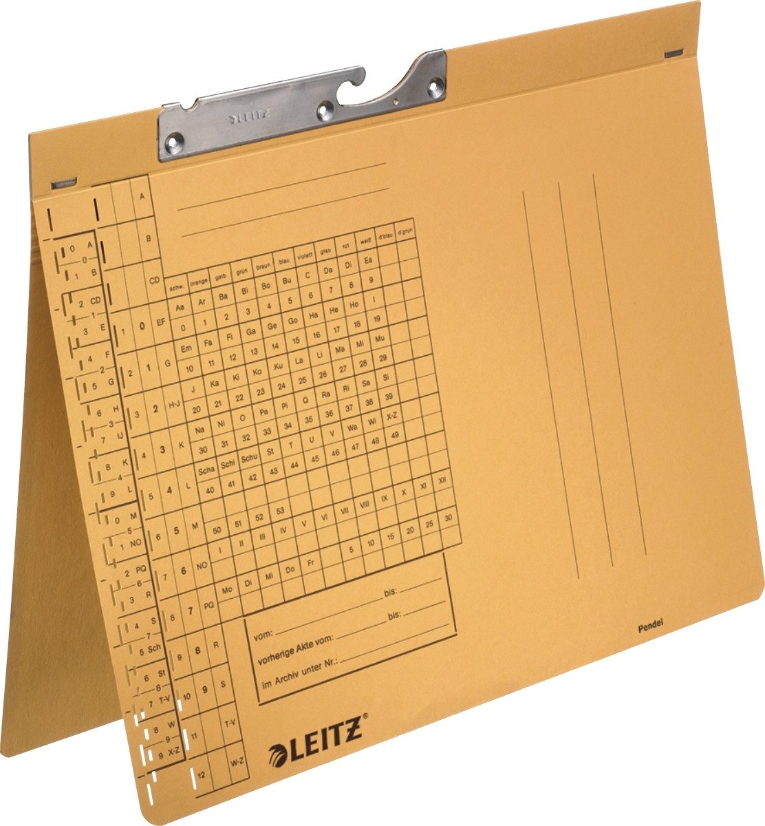 LEITZ Hefter Pendelhefter Combi A4 naturbraun Packung mit 50 Stück
