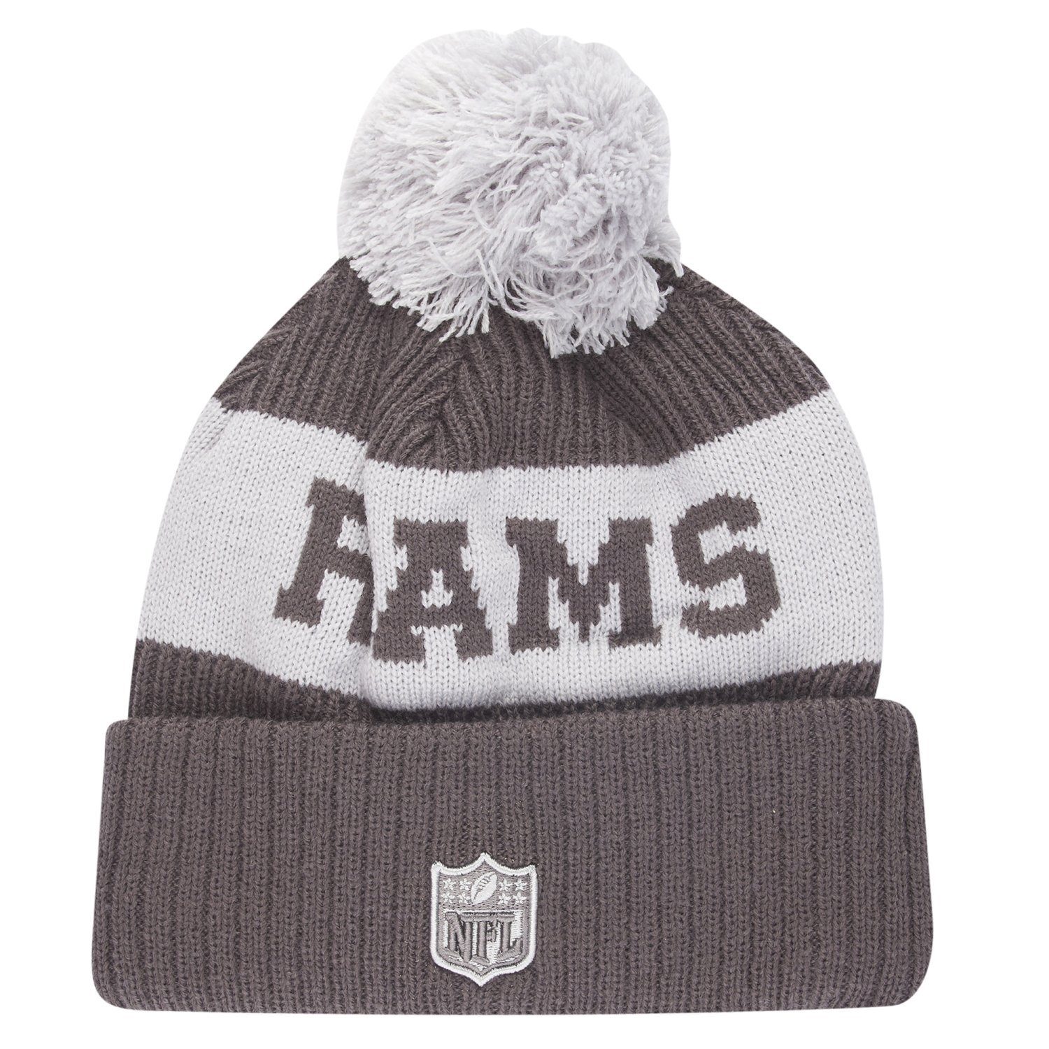 Los NFL New Bommel Angeles SPORT Rams Fleecemütze Beanie NFL KNIT TEAMS Era GREY