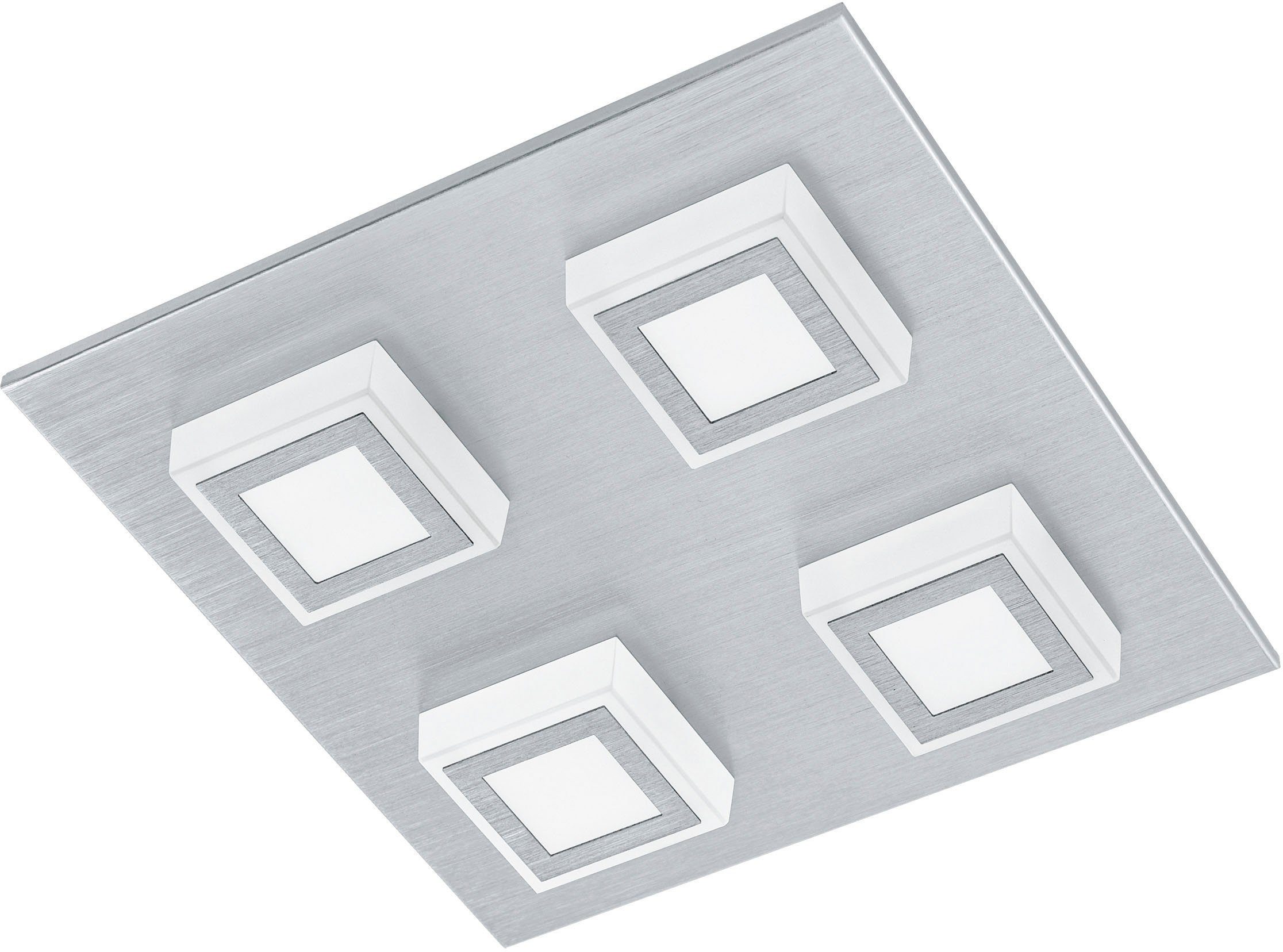 LED tauschbar, EGLO - integriert, Geringe LED Ausladung LED 5,5 Deckenleuchte Warmweiß, MASIANO, fest cm