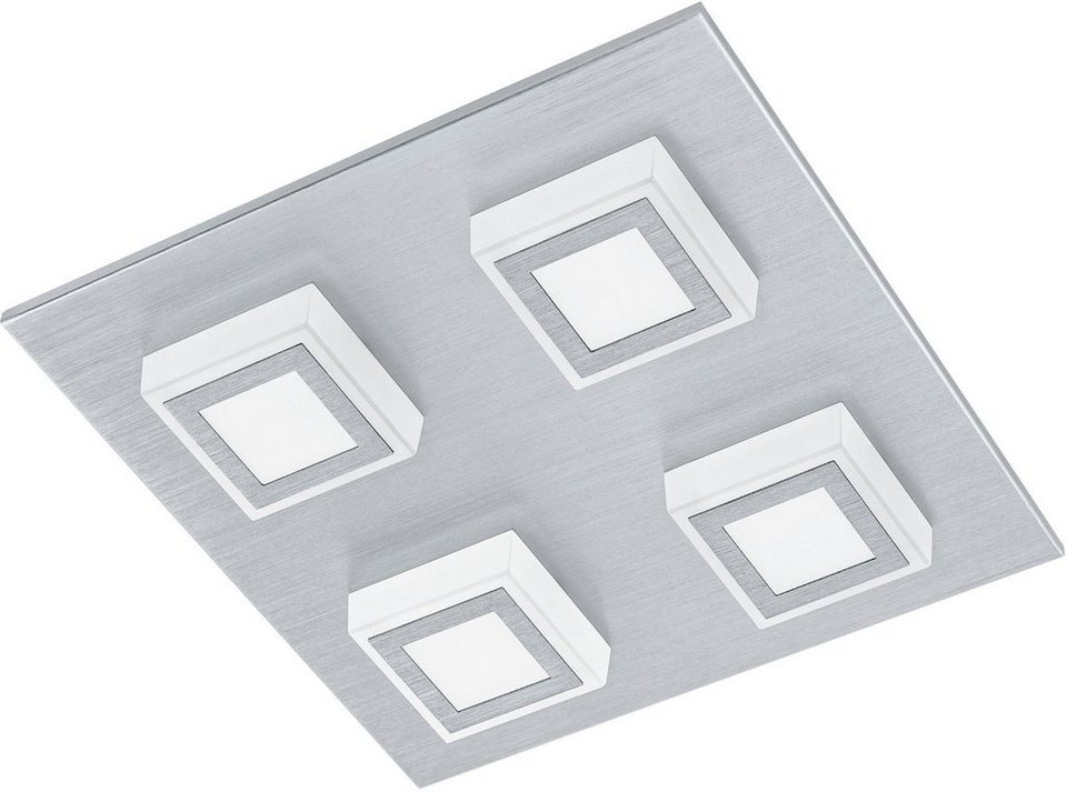 EGLO LED Deckenleuchte MASIANO, LED fest integriert, Warmweiß, LED tauschbar,  Geringe Ausladung - 5,5 cm