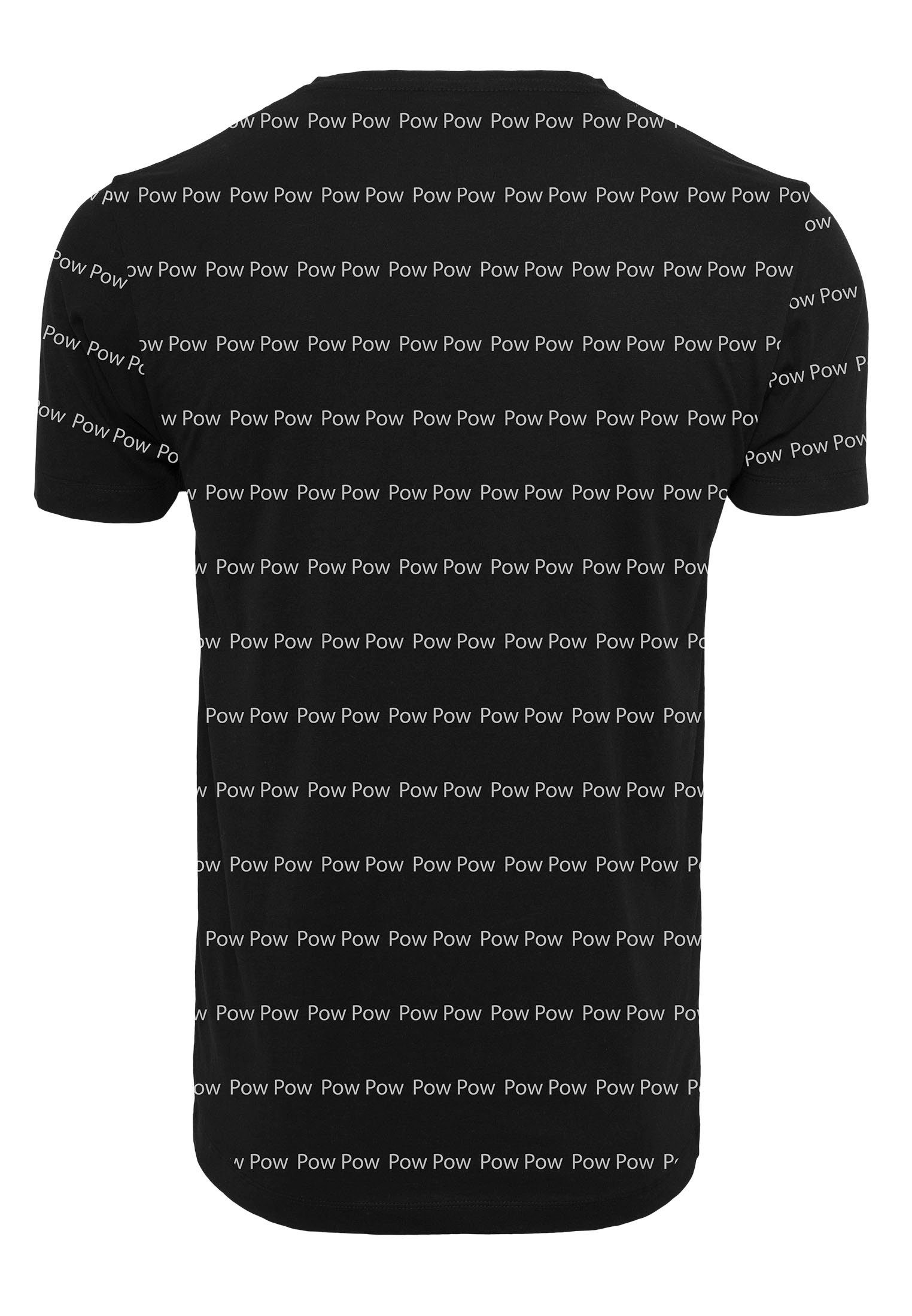 Mister Tee Pow Print-Shirt MT779 black Pow