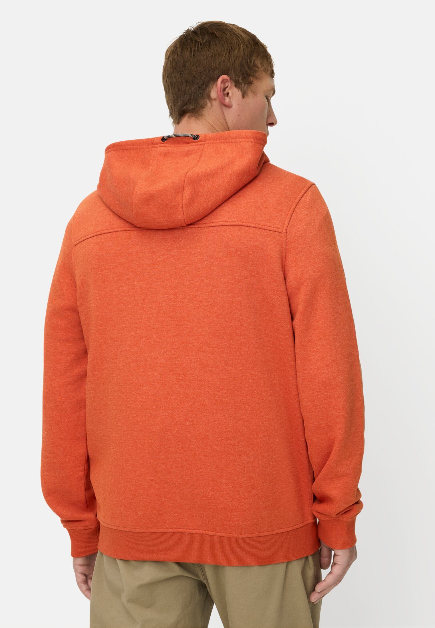 camel active Sweatjacke mit verstellbarem Kordelzug Langarm
