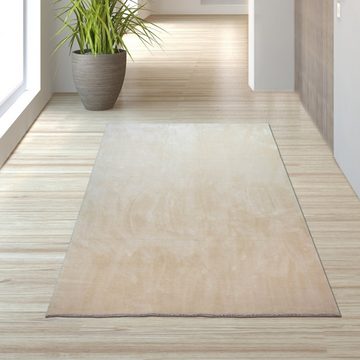 Teppich Teppich Shaggy Flokati in beige, TeppichHome24, rechteckig, Höhe: 18 mm
