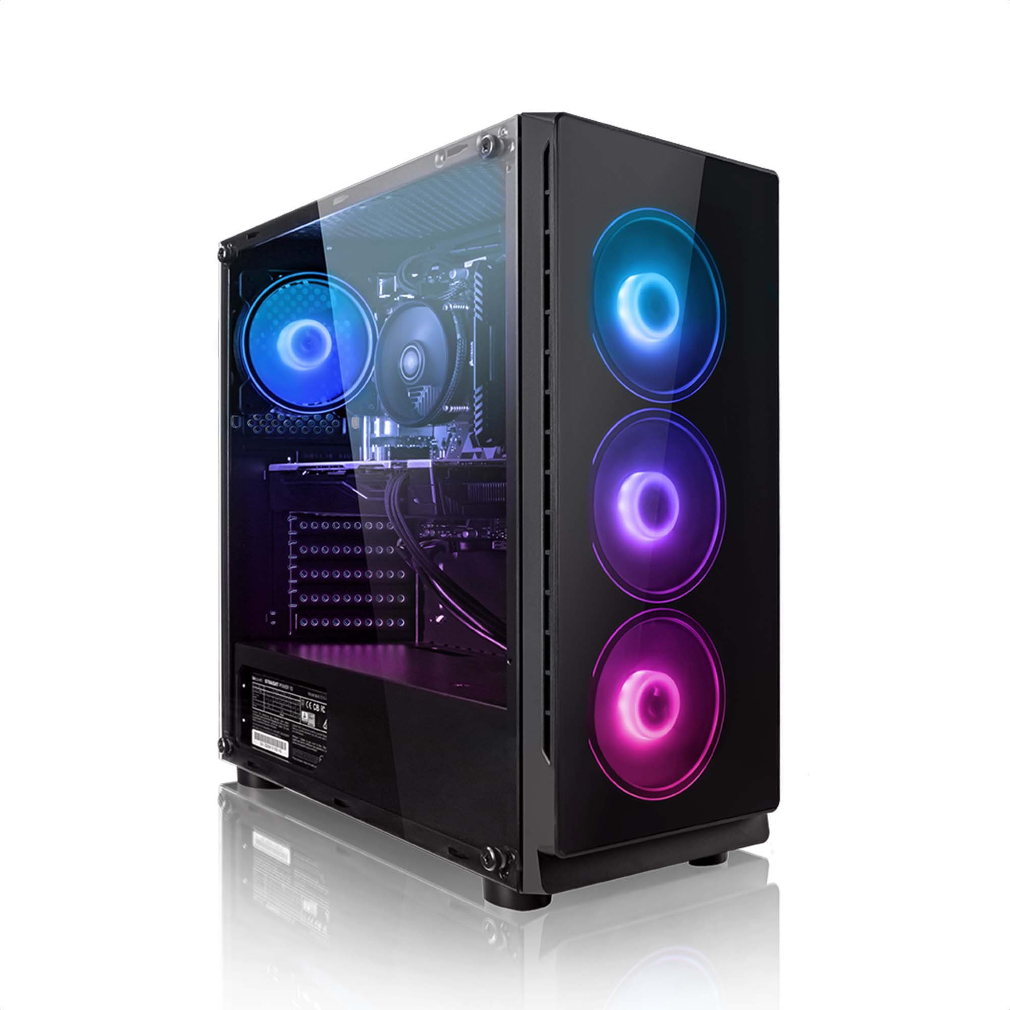 Megaport Gaming-PC (AMD Ryzen 7 5700X 8x3,40 GHz, GeForce RTX 4060Ti 16GB, 16 GB RAM, 1000 GB SSD, Luftkühlung, OHNE Betriebssystem)