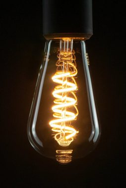 SEGULA LED-Leuchtmittel LED Rustika Curved Spirale klar, E27, Warmweiß, dimmbar, E27, Rustika Curved Spirale, klar