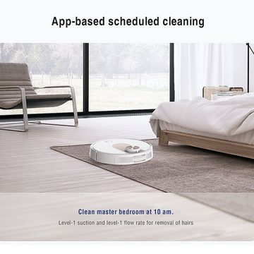 VIOMI Saugroboter Robot Vacuum Cleaner SE Saugroboter mit Wischfunktion 12 LDS 2.200 Pa, 33 W, beutellos, Intelligenter Wassertank, Staubsauger App für iOS und Android