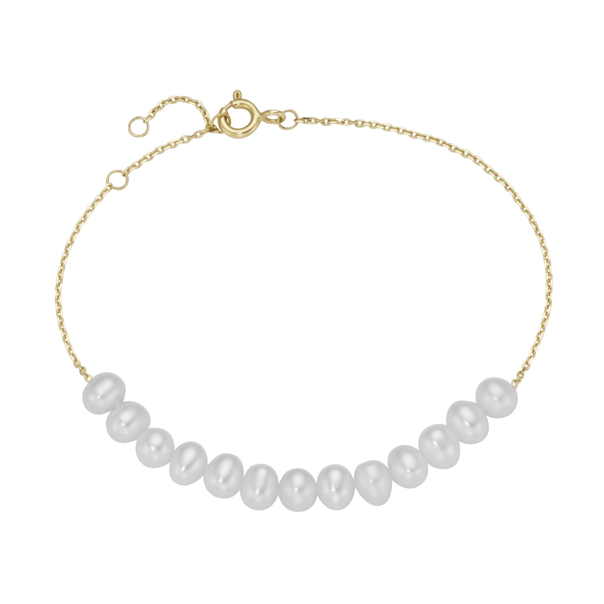 Merano Luigi Armband Gold Perlen, mit Süßwasser 585