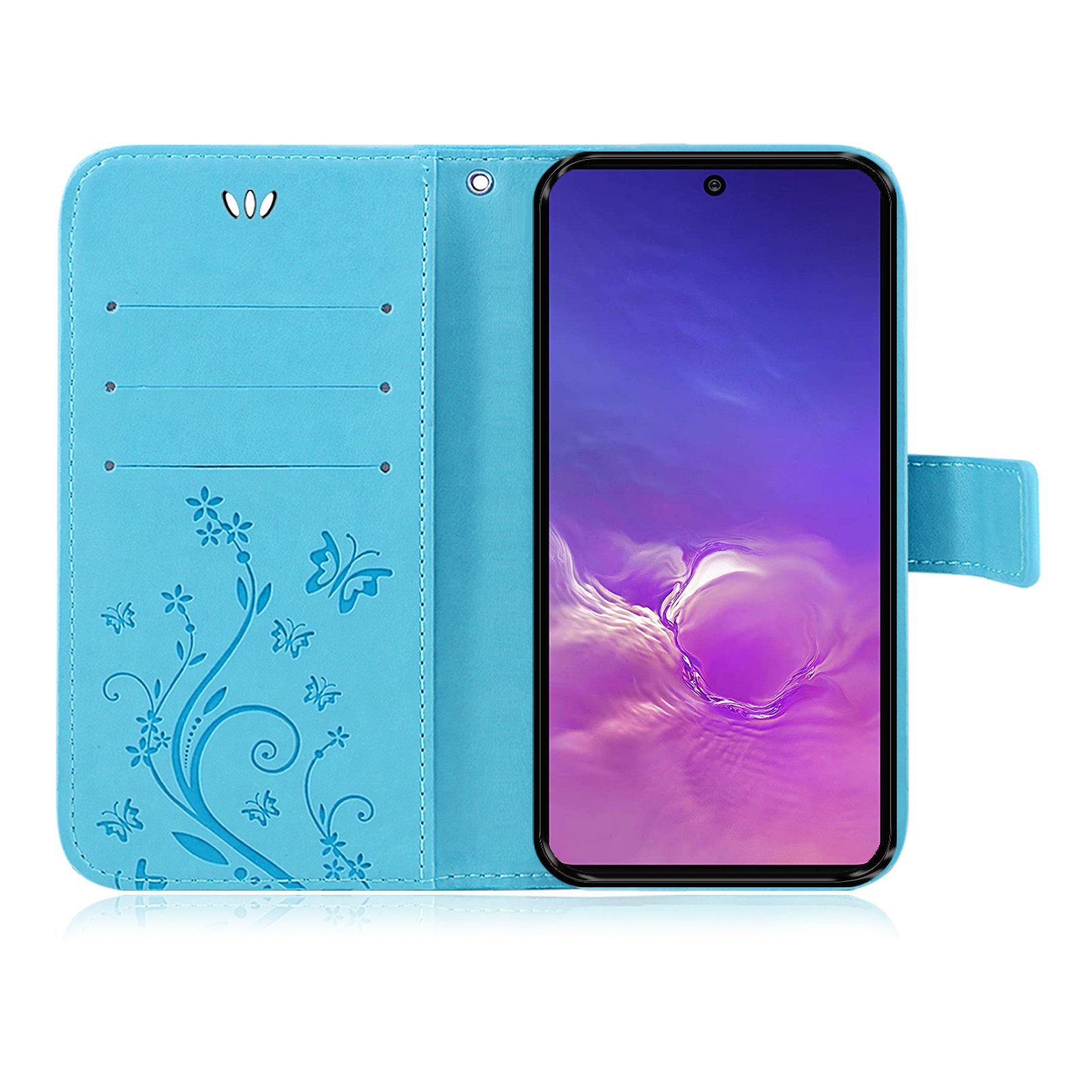 betterfon Handyhülle Handytasche für Samsung Galaxy S10 Lite G770 Case Buchhülle, Wallet Case mit Kartenfächern Magnetverschluss und weicher Innenhülle
