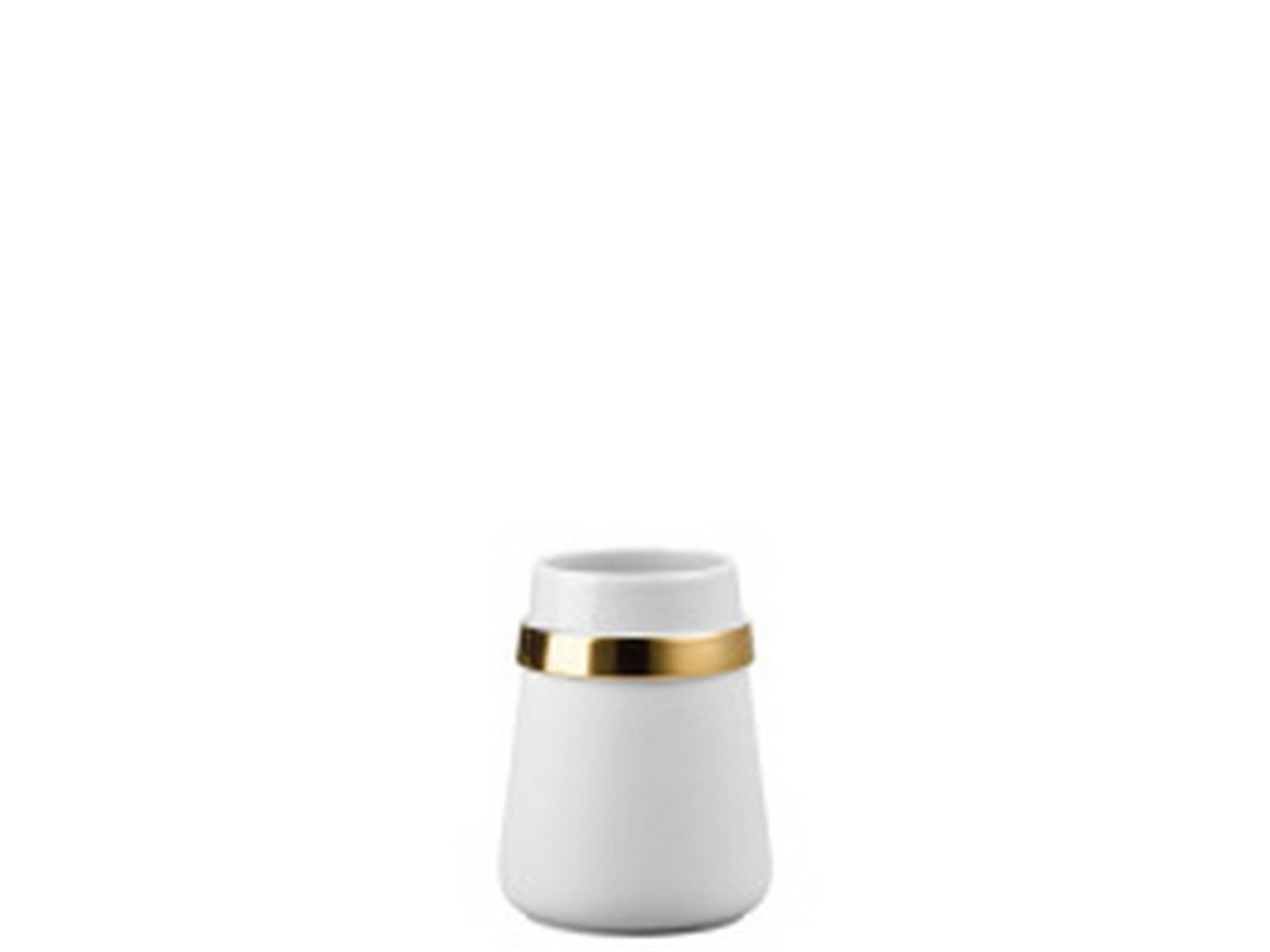 Rosenthal Dekovase Collana Vase 13cm Weiss-gold (Vasen)