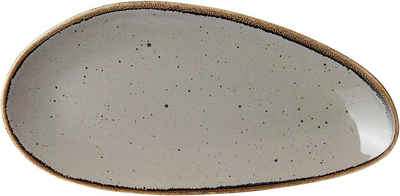 Ritzenhoff & Breker Servierplatte Taste taupe Platte oval 25,5x12,5cm