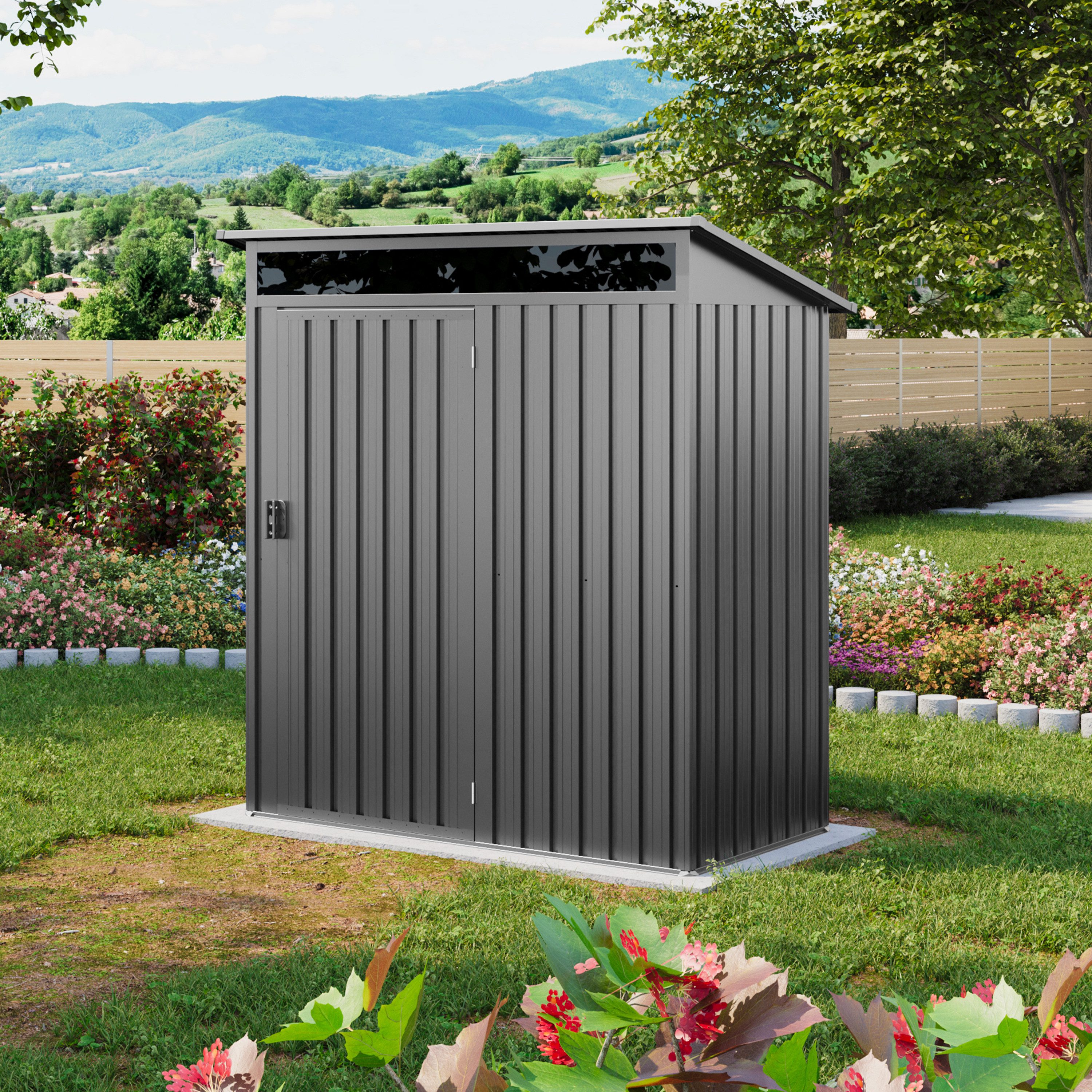 GFP Gerätehaus Gartenhaus Geräteschuppen John, BxT: 160x80 cm, Höhe 200 cm – Bild 3 von 5