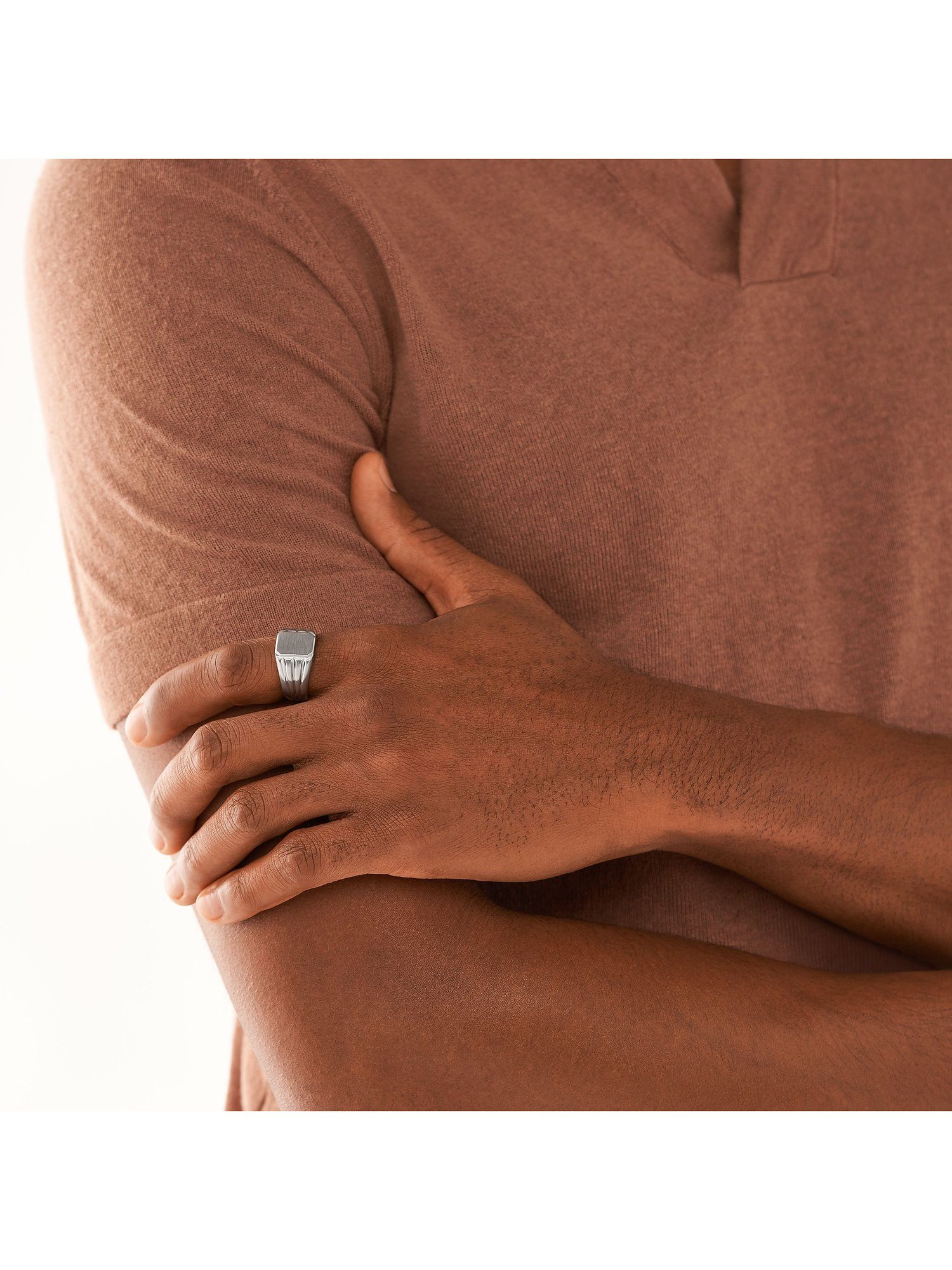 Fossil Fingerring Fossil Herren-Herrenring Edelstahl