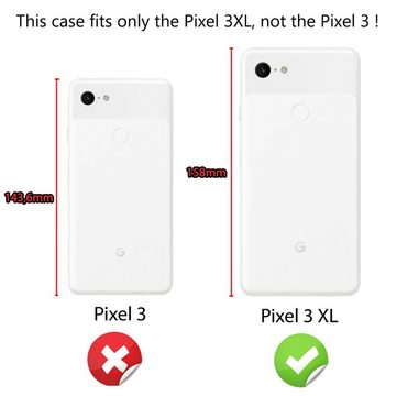 Nalia Smartphone-Hülle Google Pixel 3 XL, Klare Silikon Hülle / Extrem Transparent / Durchsichtig / Anti-Gelb