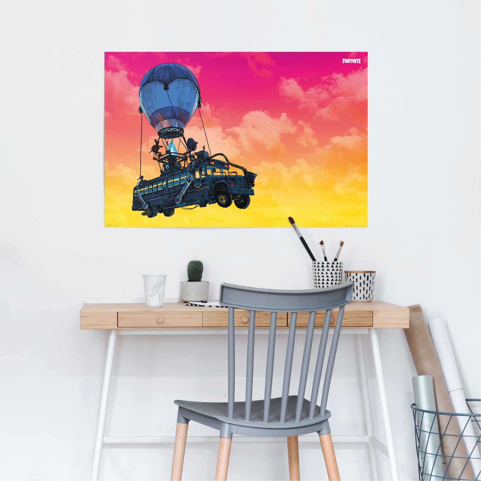 Reinders! Poster »Poster Fortnite Battle Bus«, Spiele (1 Stück)-kaufen