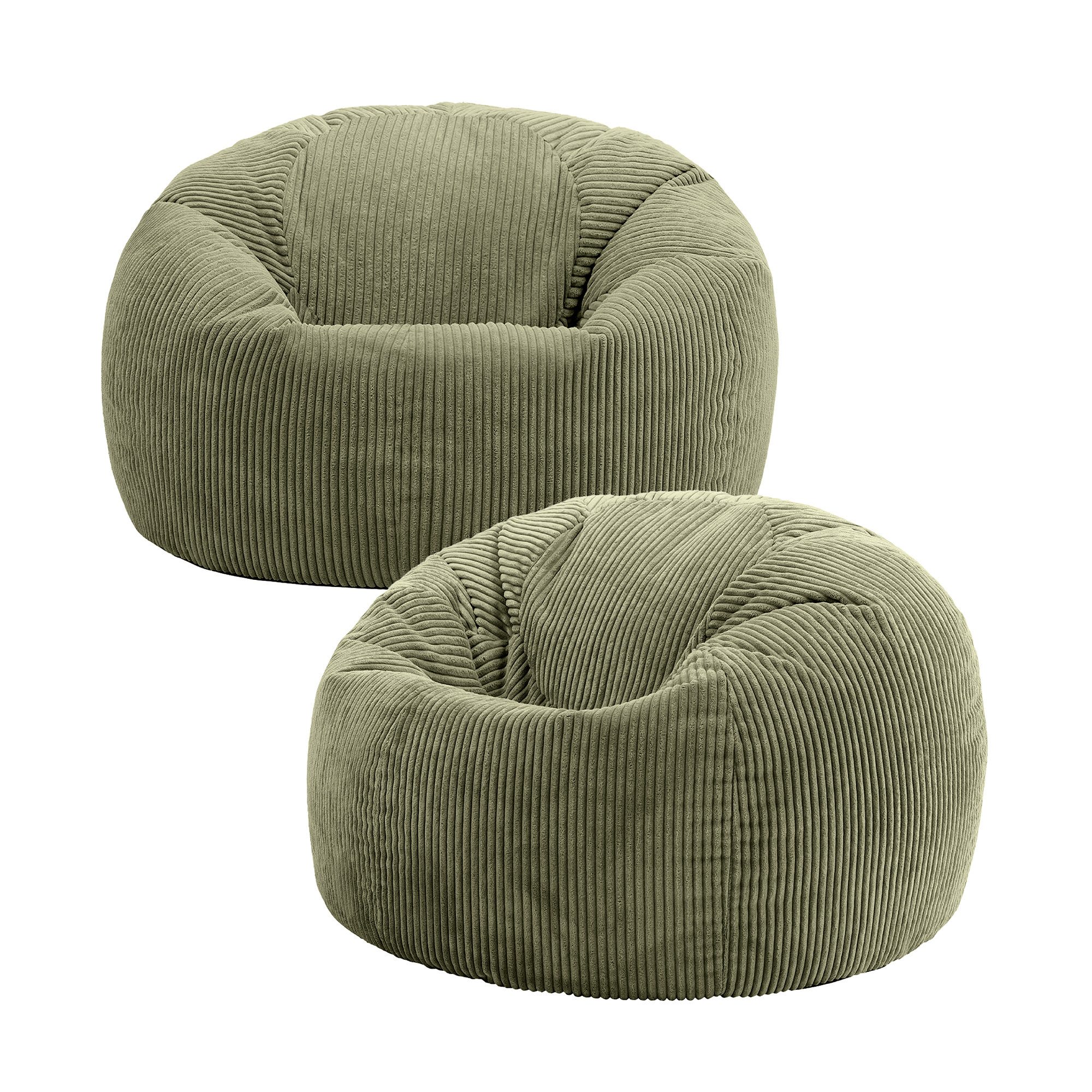 icon Sitzsack Erwachsene 2er Set Klassischer Sitzsack aus Cord „Kingston“, günstig online kaufen