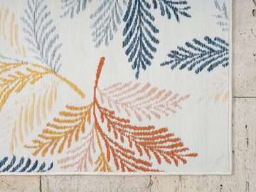 Teppich Johanna, Myflair Möbel & Accessoires, rechteckig, Höhe: 6 mm, Wendeteppich, Blätter Motiv, Outdoor geeignet, Balkon, Terrasse