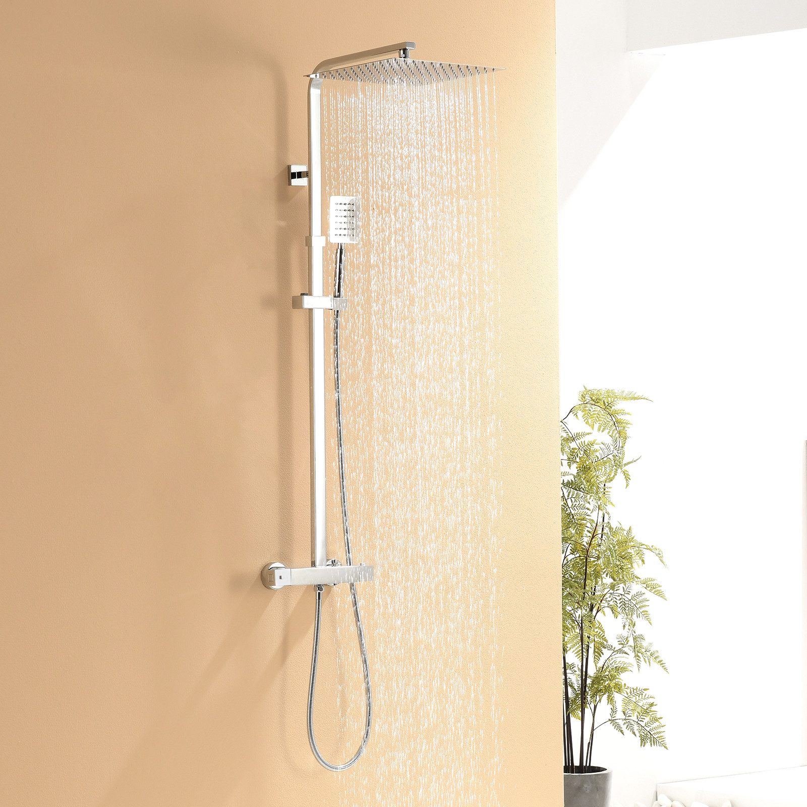 Auralum Max Duschsystem Regendusche Thermostat Duscharmatur günstig online kaufen
