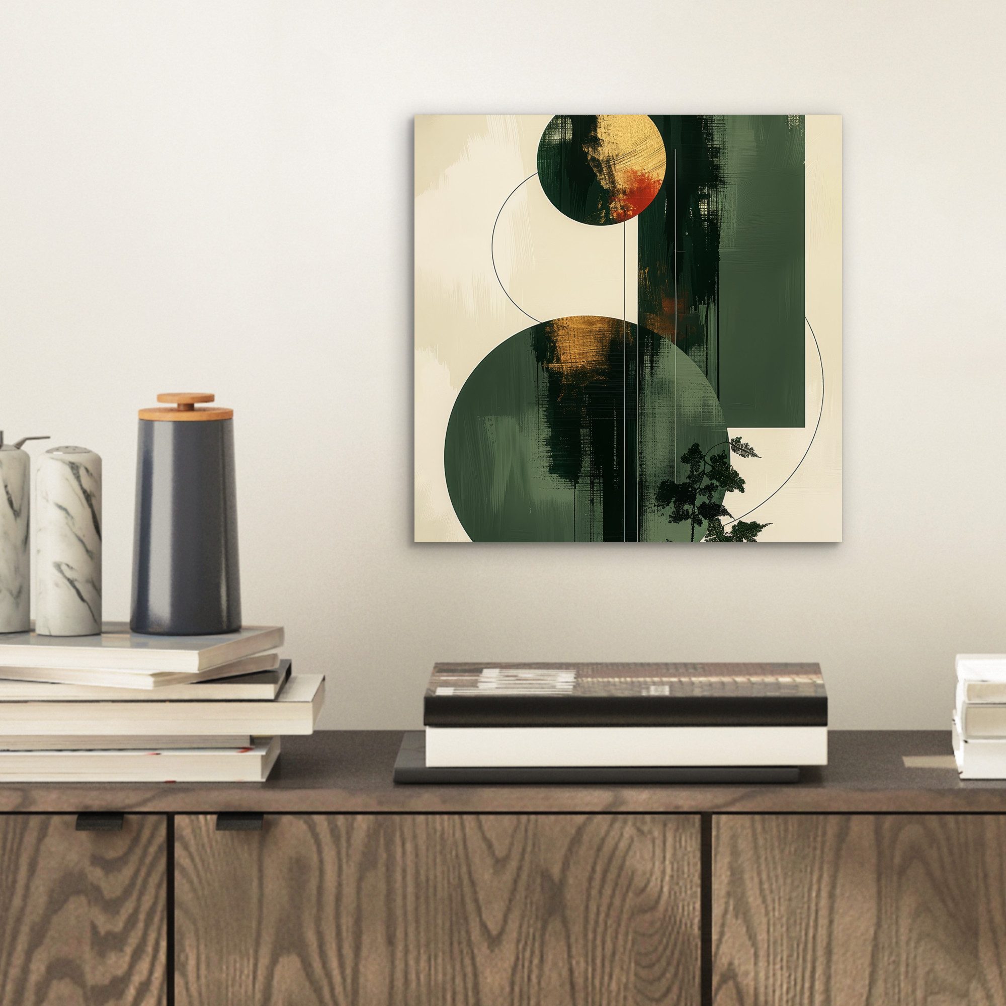 MuchoWow Metallbild Kunst - Kreise - günstig online kaufen