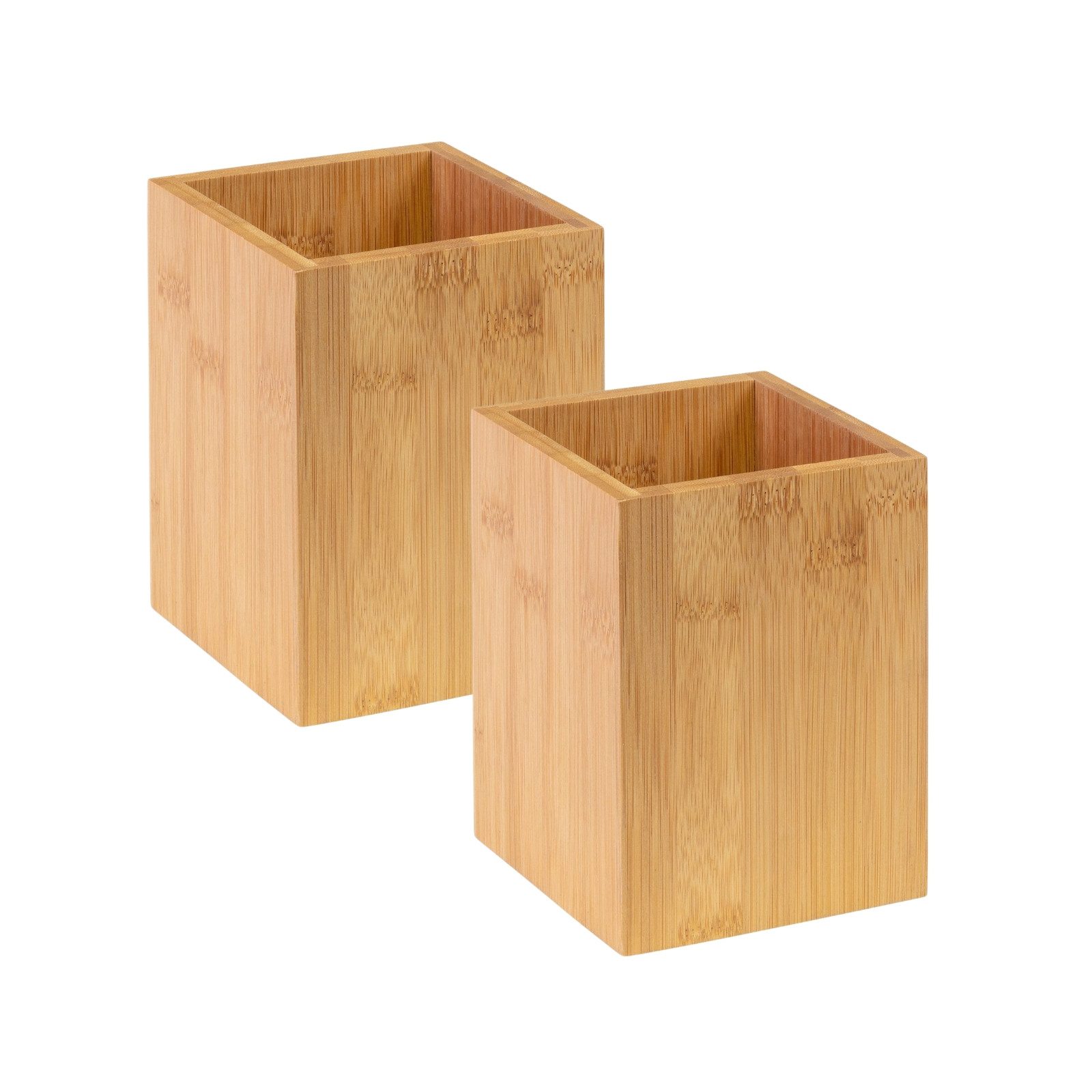 Thiru Besteckhalter Utensilienhalter aus Bambus - 10 x 10 x 13,5 cm, (2-tlg günstig online kaufen