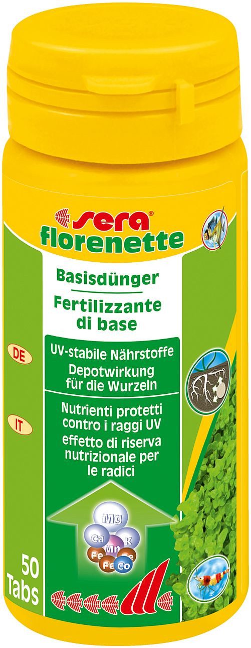 Aquariendeko sera florenette Basisdünger, 50 Tabs