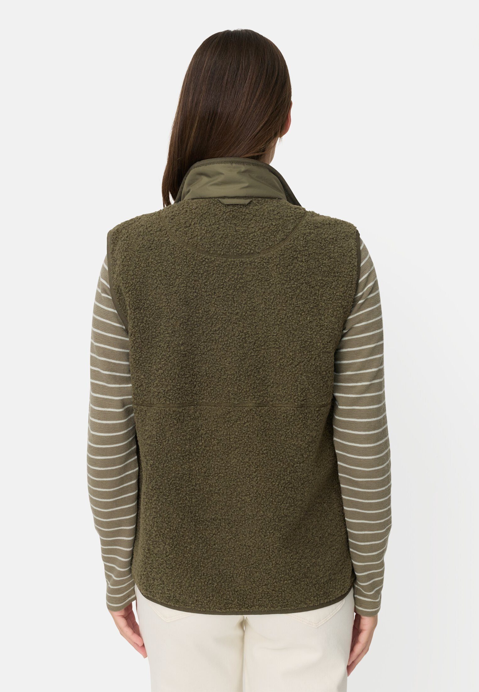 camel active Fleeceweste mit Stehkragen ärmellos