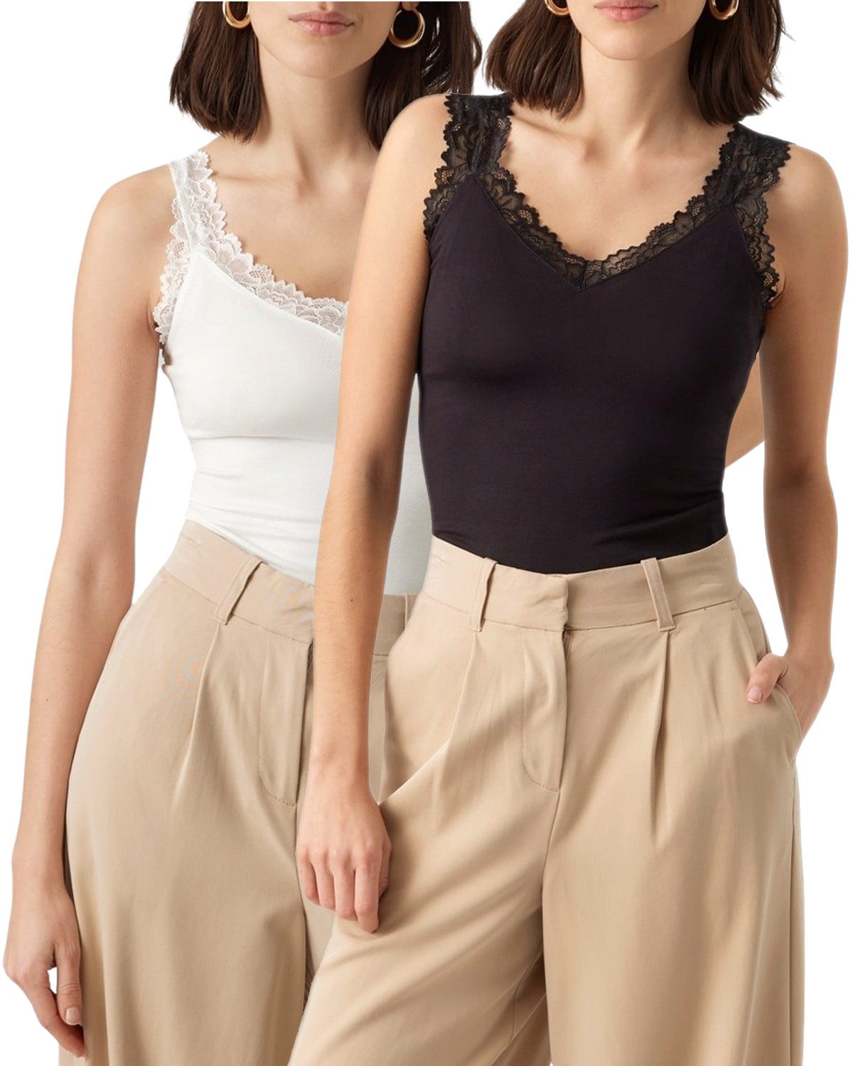 Vero Moda Tops Mit Spitze