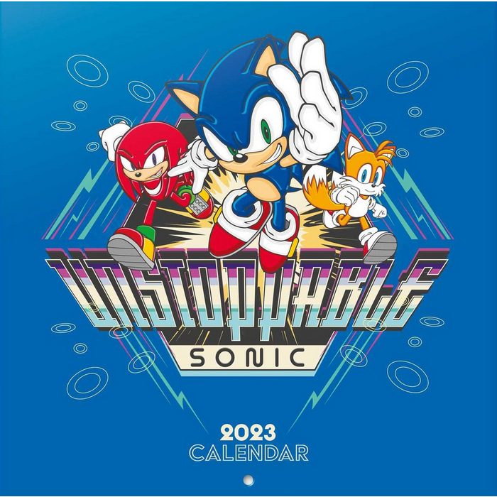 Grupo Erik Wandkalender Sonic The Hedgehog Kalender 2023 unstoppable