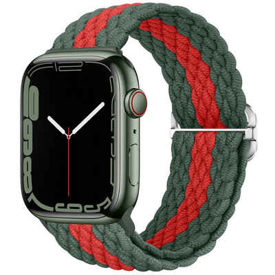 Mutoy Smartwatch-Armband Geflochtenes Armband Kompatibel mit Apple Watch für Damen Herren, 44mm 45mm 49mm 42mm Uhrenarmbänder für iWatch 8/7/6/5/4/3/2/1/Ultra/SE