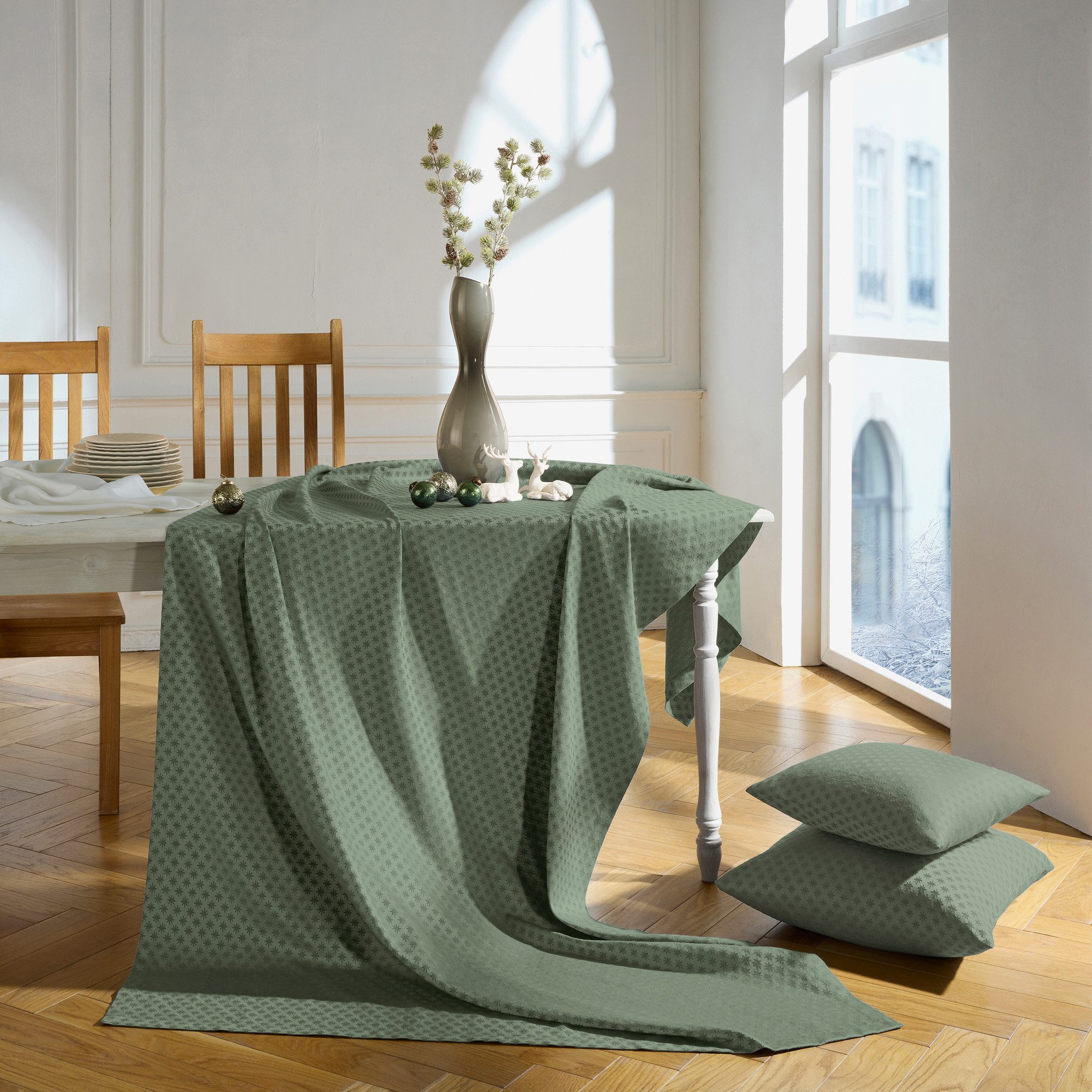 Erwin Müller Tischdecke Tischdecke "Denia", fleckabweisend Sterne