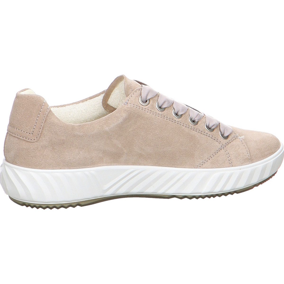 Komfort Schnürer für Damen in beige Sneaker