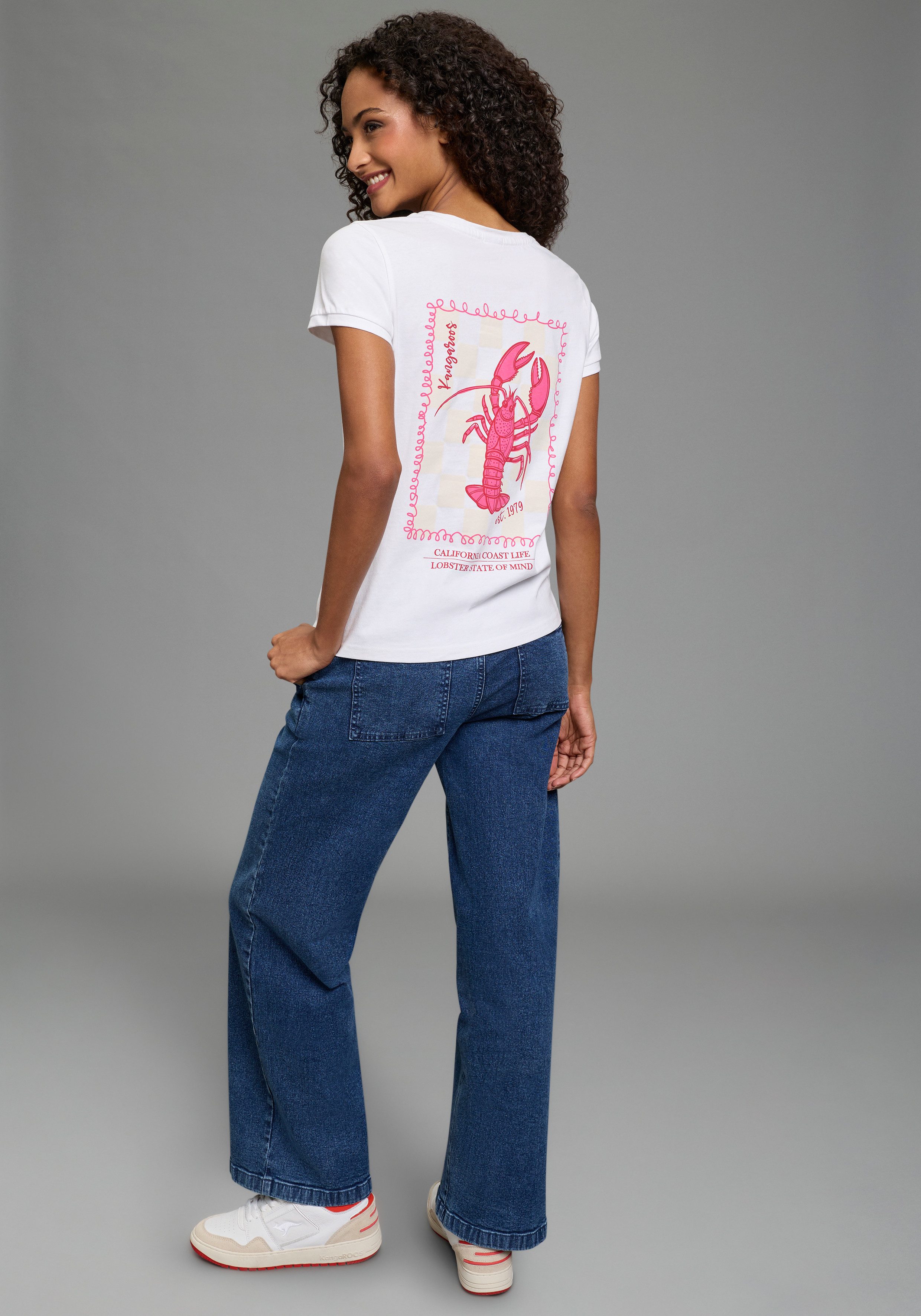 KangaROOS T-Shirt lässiger Schnitt, mit Hummer-Print – Bild 5 von 5