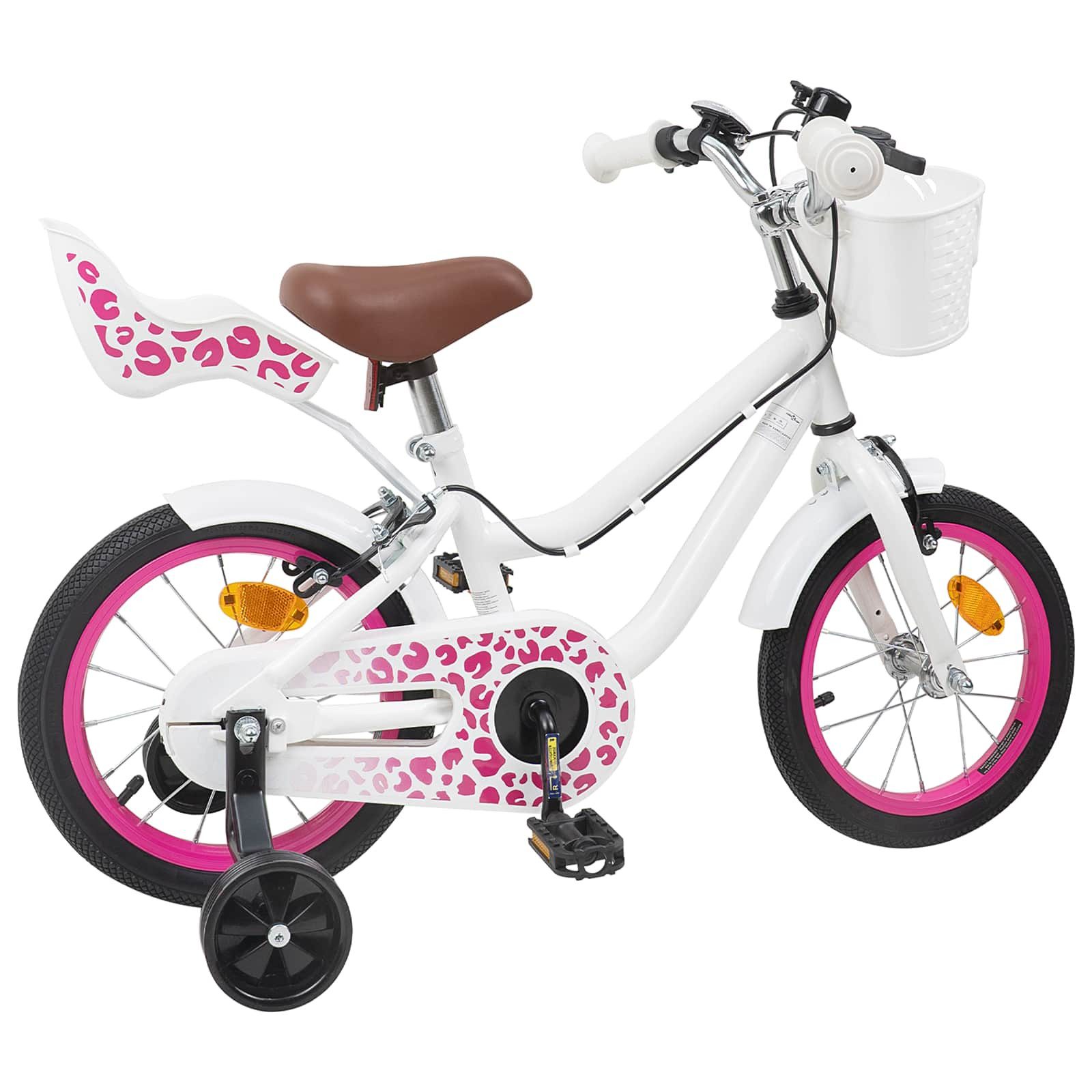 vidaXL Kinderfahrrad 90 x 49 x 67,5 cm Kinderfahrrad Mit Stützrädern 12 Zoll für 2-4 Jahre
