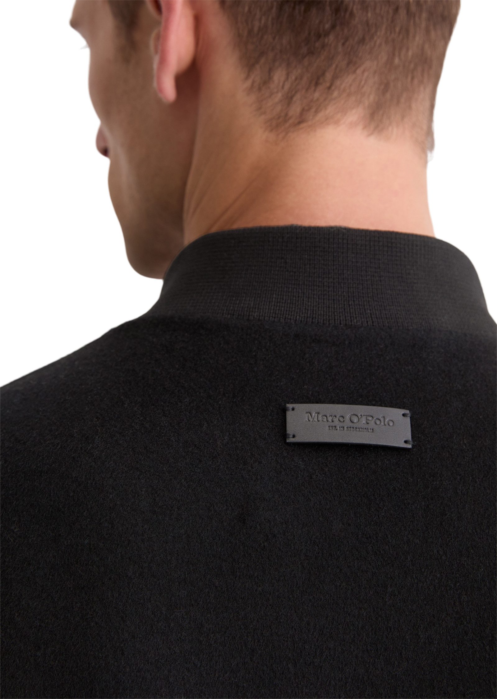 Marc O'Polo Blouson regular fit aus recyceltem Woll-Mix