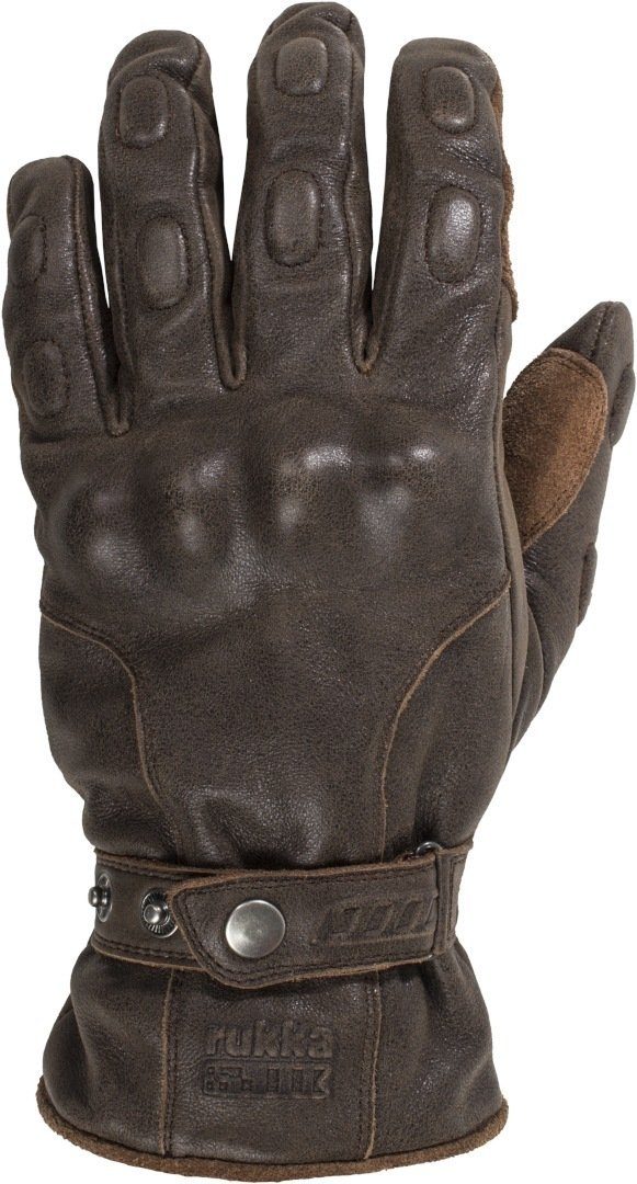 Motorradhandschuhe Dark Brown Motorradhandschuhe Rukka Elkford