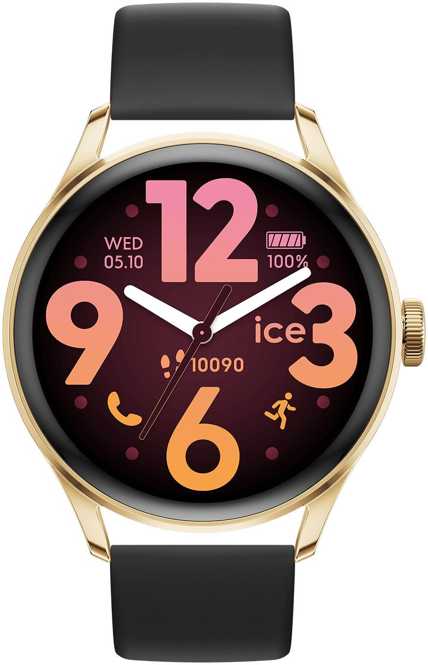 ice-watch ICE smart 3.0 - 1.2 AMOLED - GPS Smartwatch, Armbanduhr, Damenuhr, Silikonarmband,Bluetooth,Touch-Display,digital