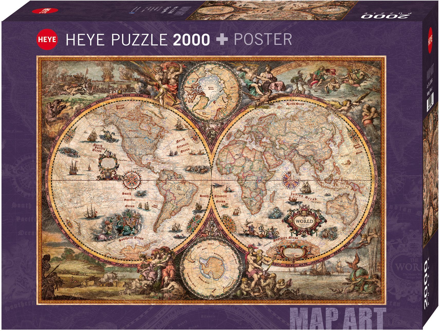 HEYE Puzzle Vintage World, 2000 Puzzleteile, Made in Europe günstig online kaufen