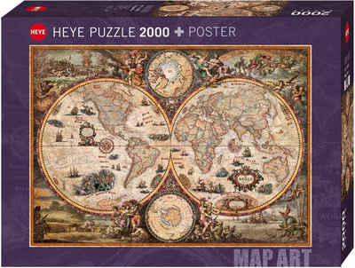 HEYE Puzzle Vintage World, 2000 Puzzleteile, Made in Europe