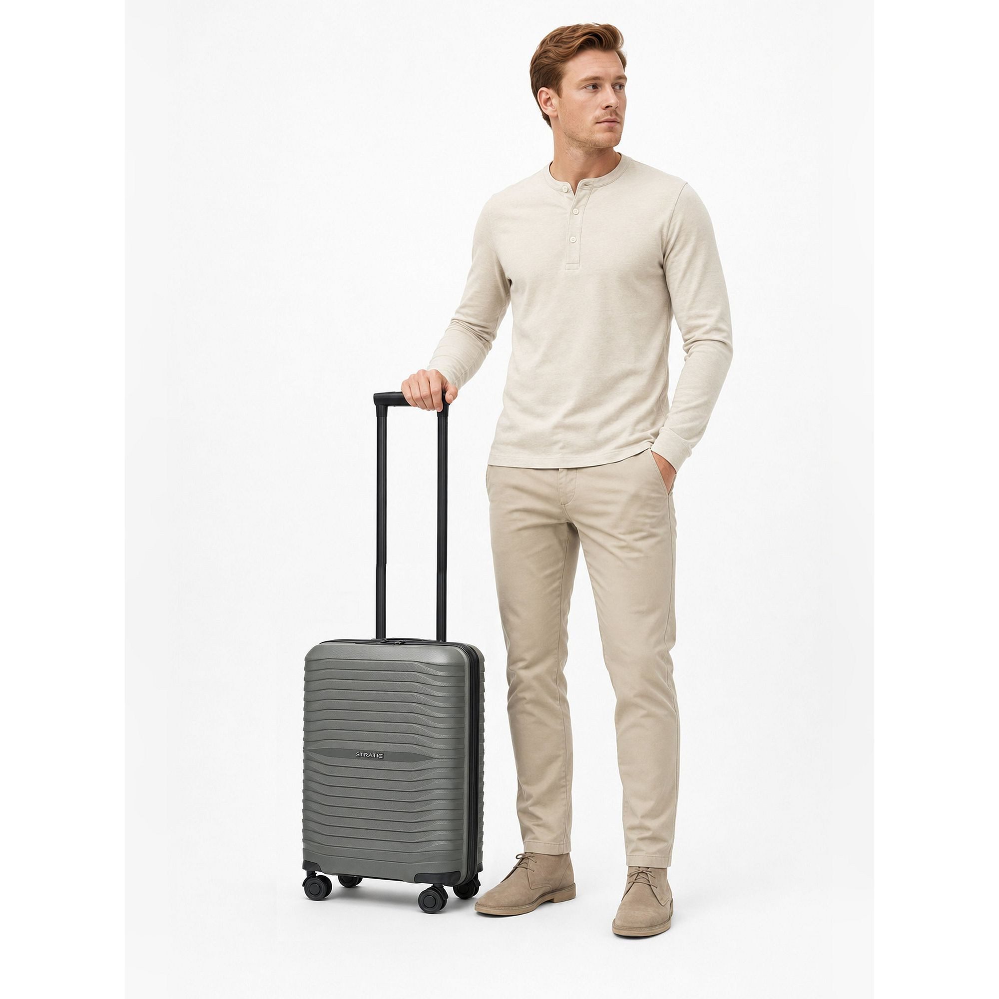 Stratic Handgepäck-Trolley Shine, 4 Rollen, Polypropylen