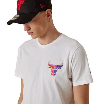 New Era Print-Shirt New Era NBA CHICAGO BULLS Neon Back Tee T-Shirt NEU/OVP