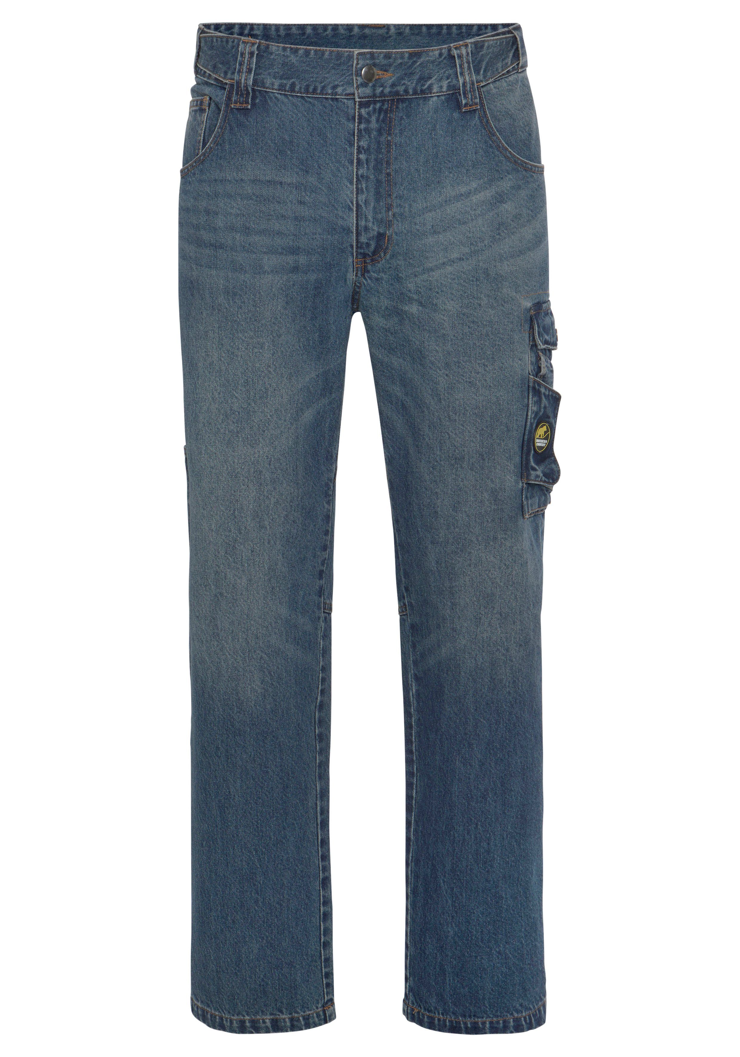 Northern Country Arbeitshose Multipocket Jeans (aus 100% Baumwolle, robuster Jeansstoff, comfort fit) mit dehnbarem Bund, mit 9 praktischen Taschen | Baumwollhosen