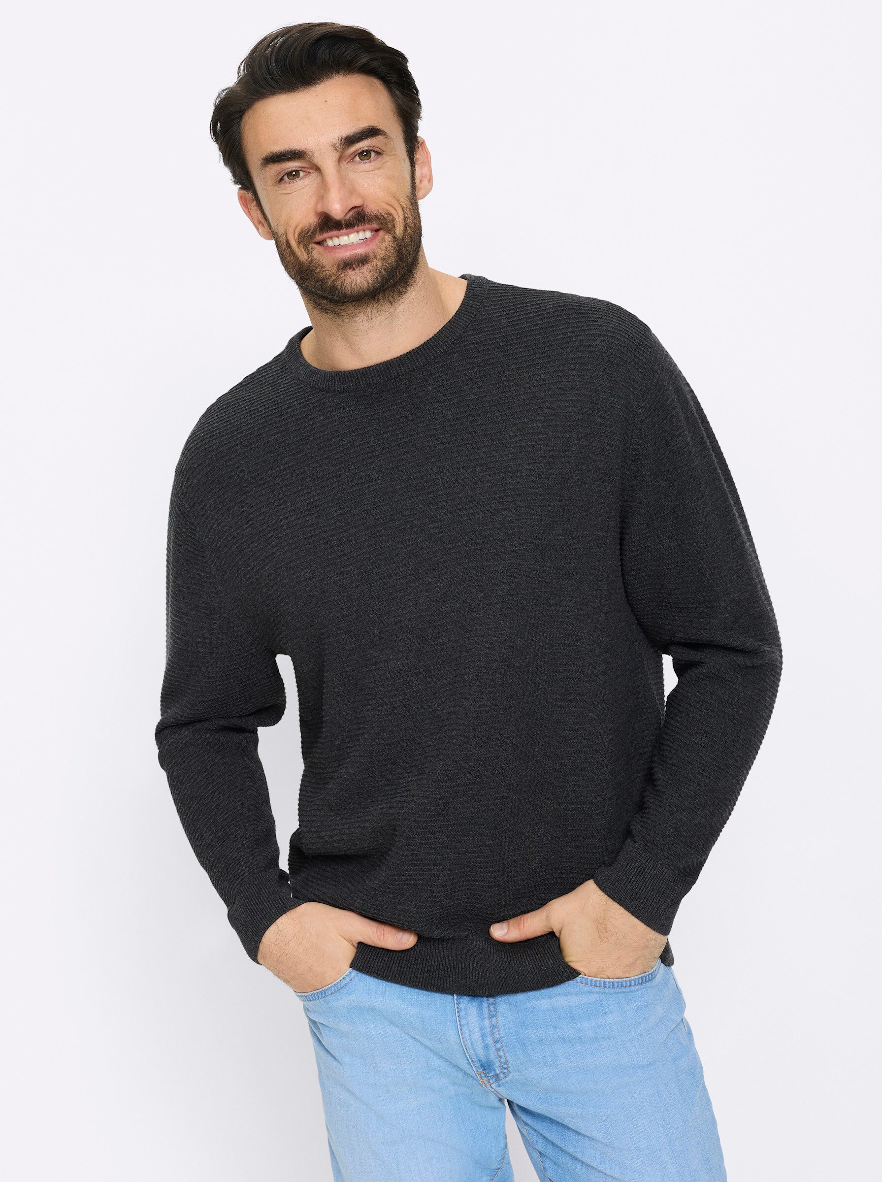 Strickpullover Pullover Langarm Struktur