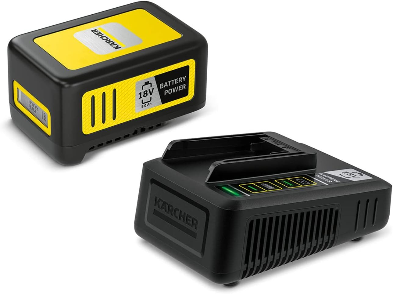 18V Starter Kit 18/50 18 V/5 Ah Akku mit Schnellladegerät Lithium-Ion- Akku Starter-Set