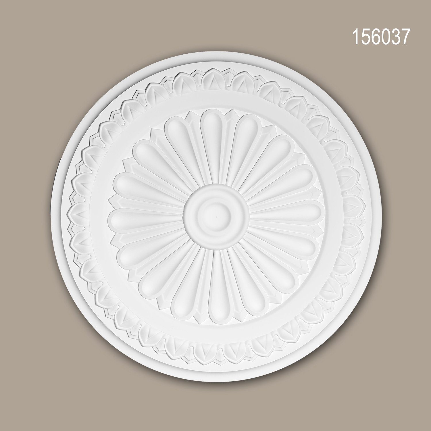 Decken-Rosette 156037 Rosette aus Polyurethan Stuck Deckenrosette Zierelement Ø 33 cm