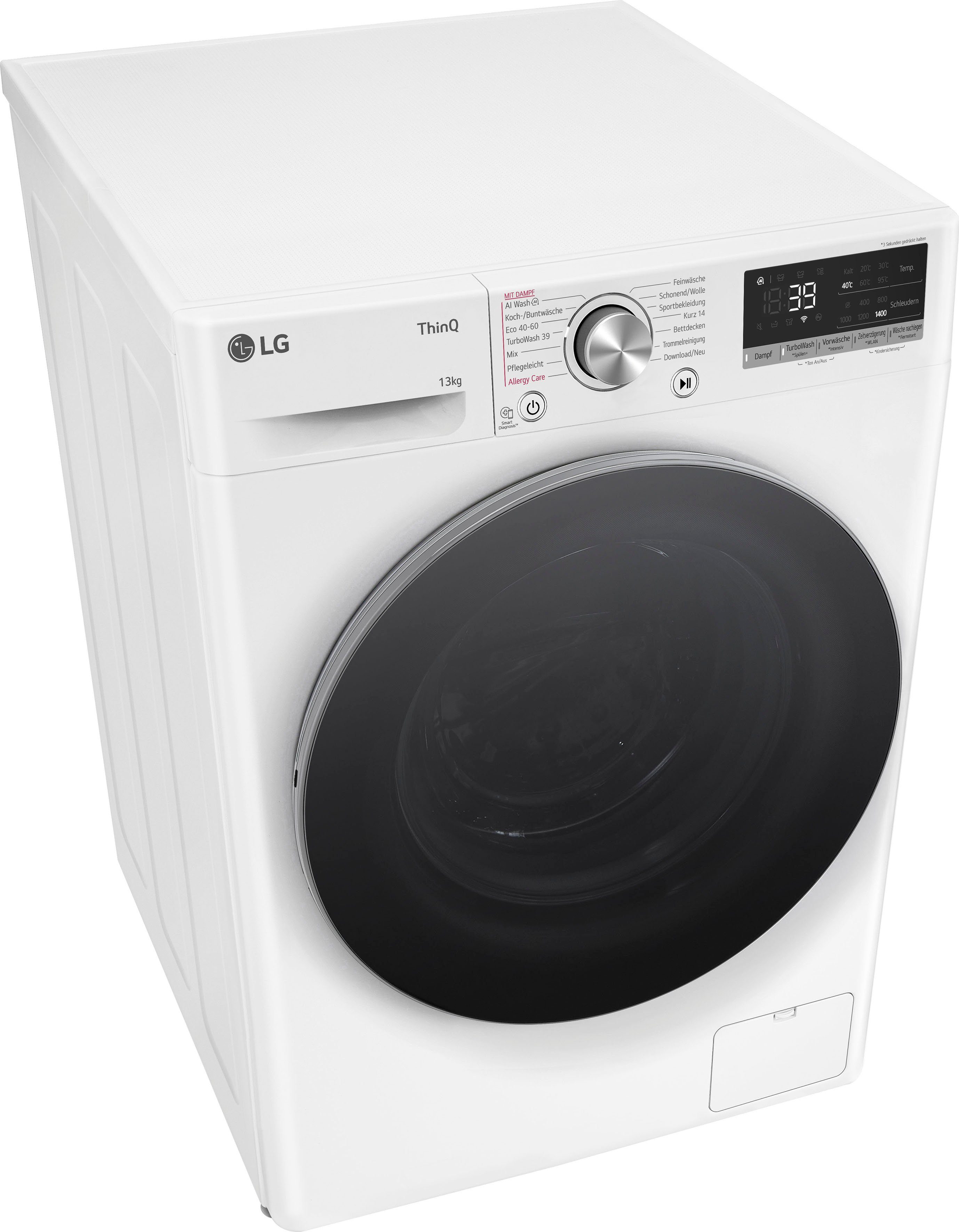 7 LG Serie Waschmaschine 1400 13 kg, F4WR7031, U/min