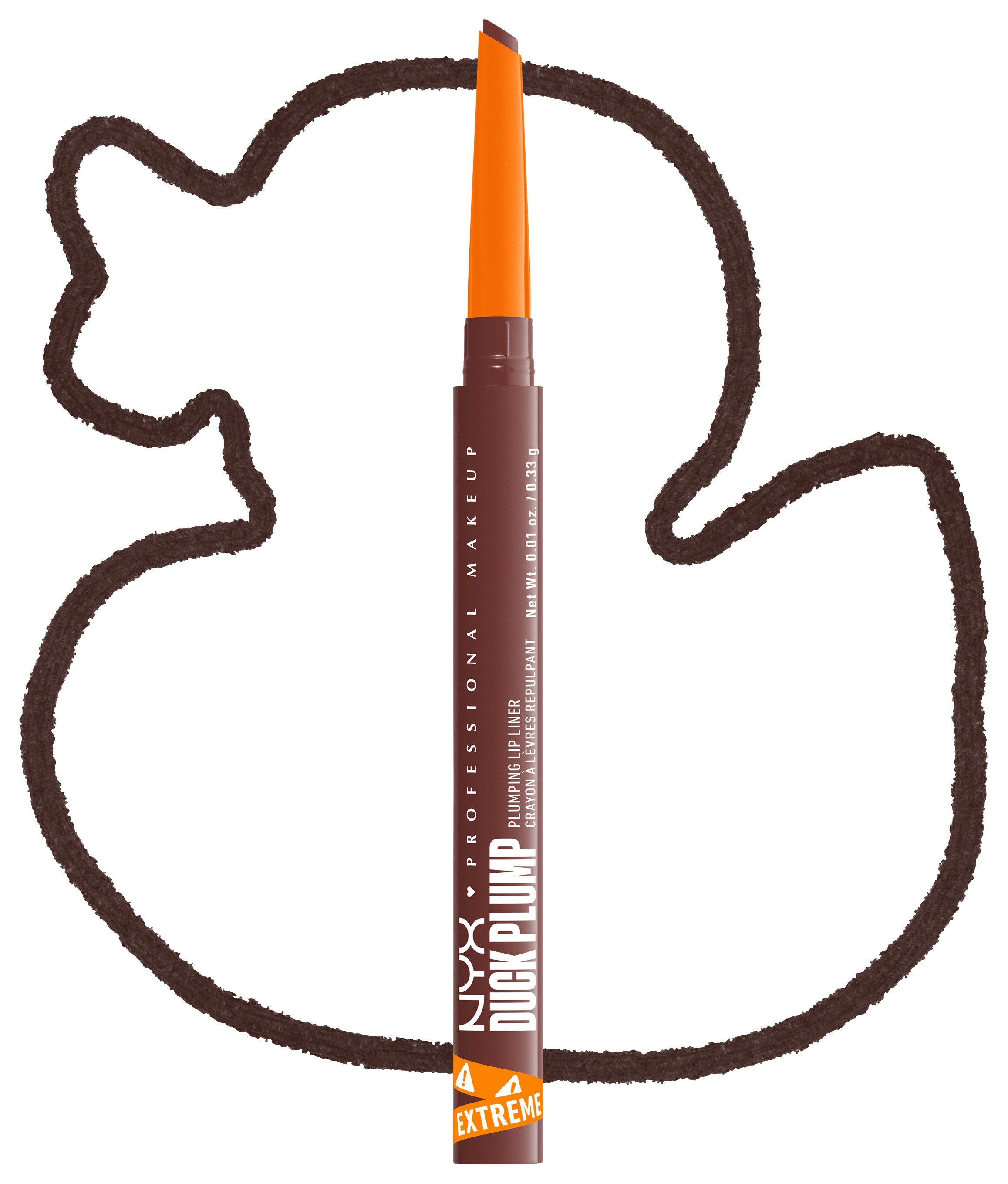 NYX PROFESSIONAL MAKEUP Lippenstift DUCK PLUMP PLUMPING LIP LINER, zaubert maximal pralle Lippen