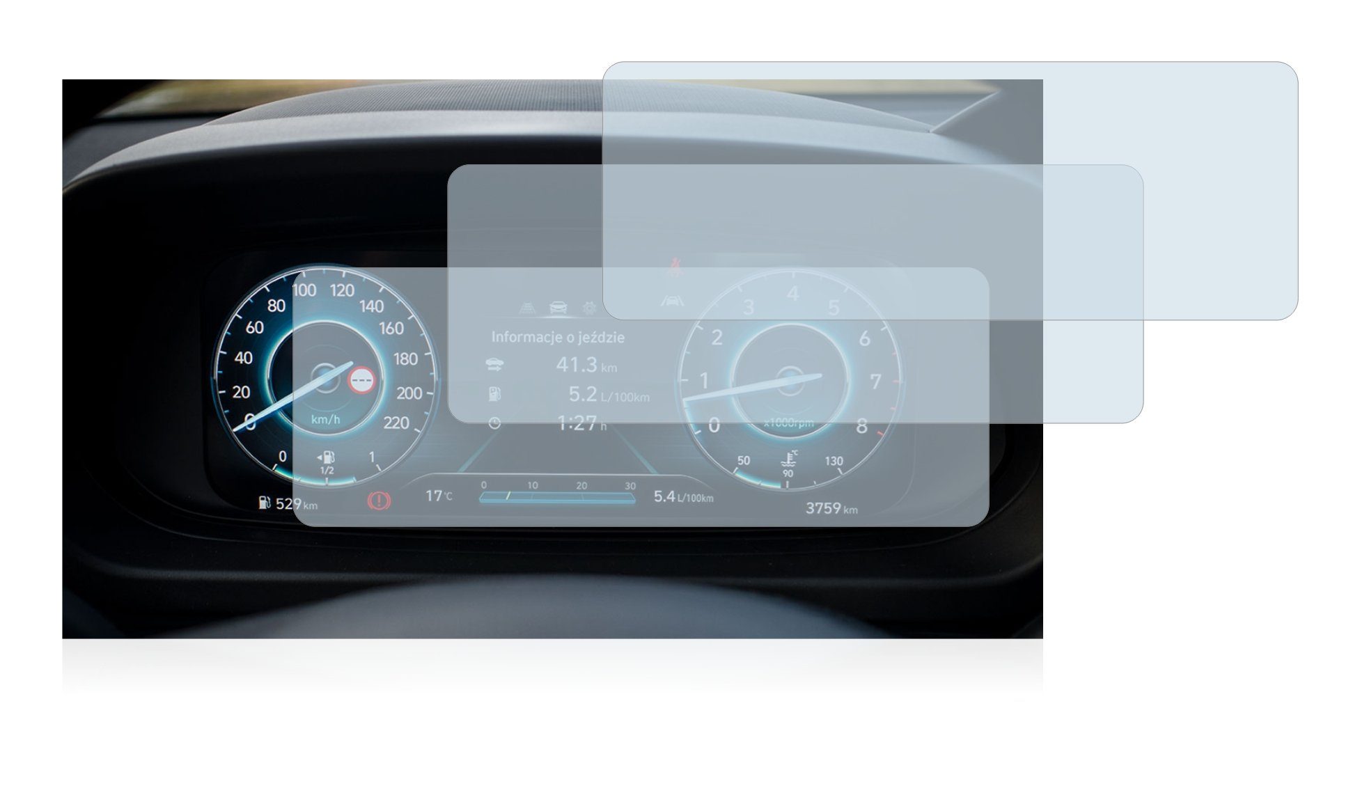 BROTECT Airglass matte Schutzfolie(für Audi A3 8P 2004-2012 RNS-E)