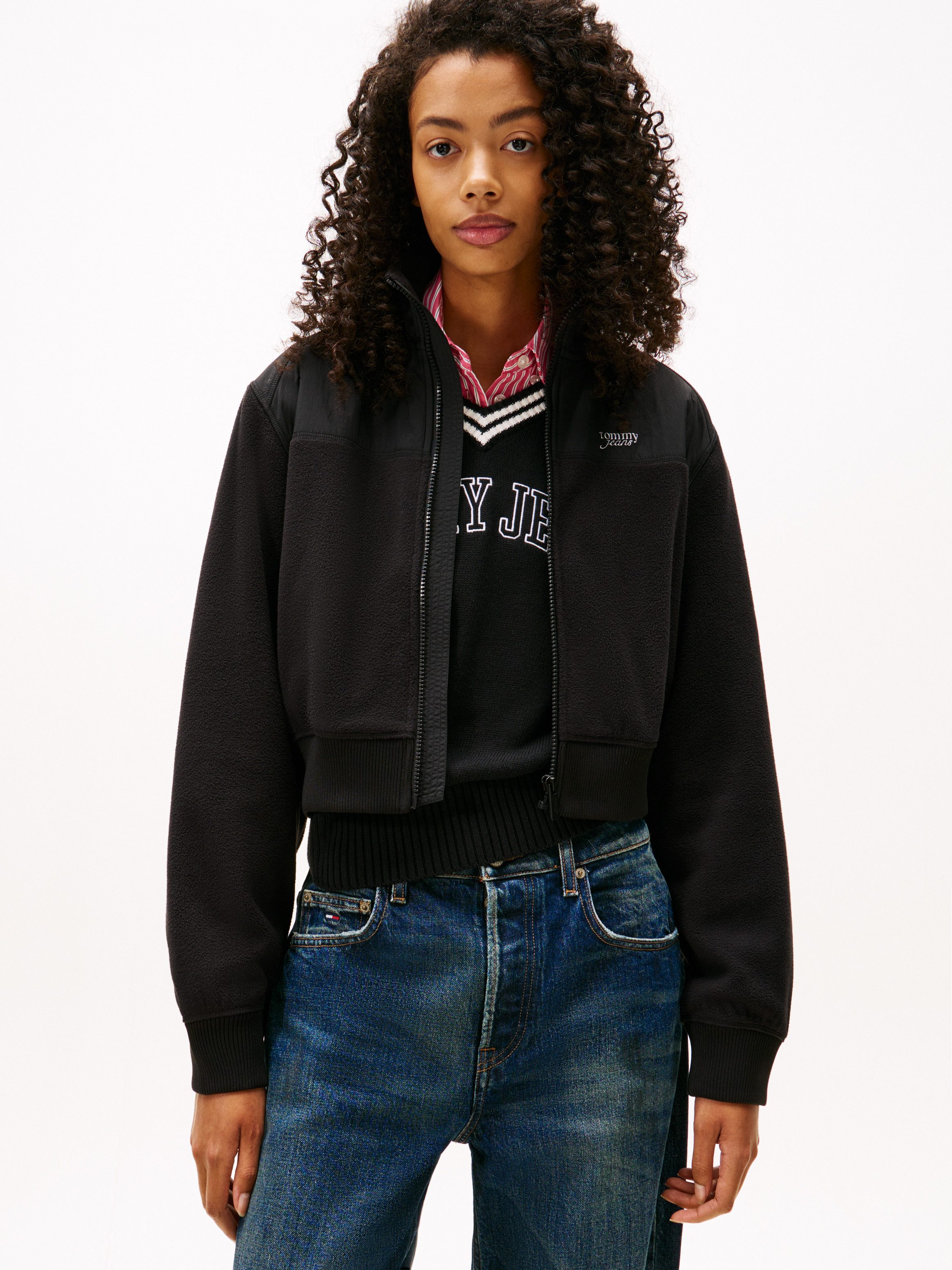 Tommy Jeans Sweatjacke TJW FABRIC MIX günstig online kaufen