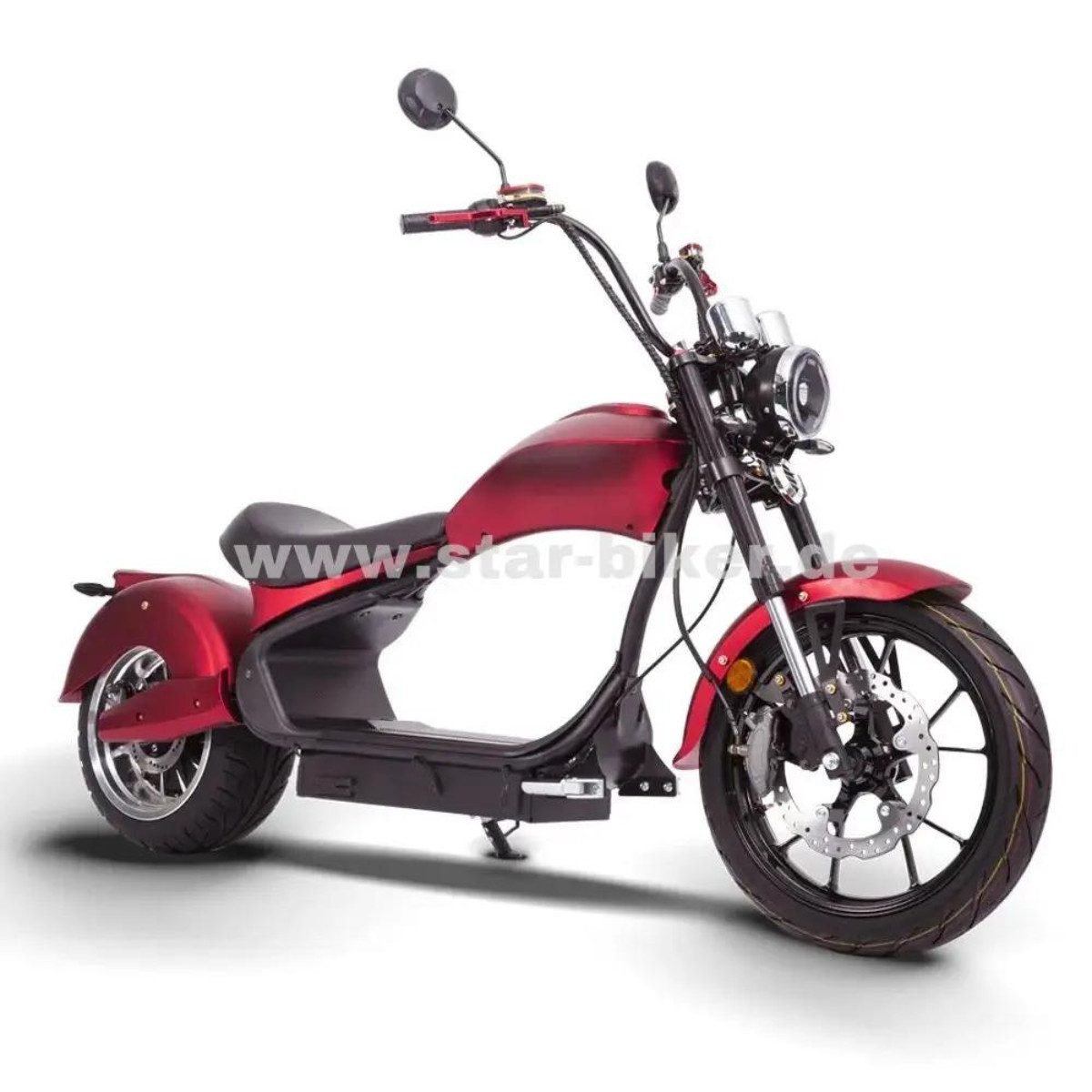 Star-Biker E-Motorroller Elektroroller SB3 - Chopper - Mangosteen, Roller, MH3 - 4kw, Motorrad, 4500,00 W, 48 km/h